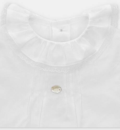 Blusa niña manga LARGA &amp; puntilla de Martin Aranda | Aiana Larocca