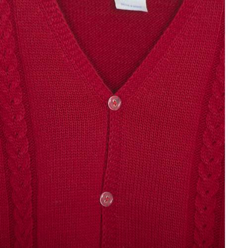 Chaqueta de punto cereza | Aiana Larocca