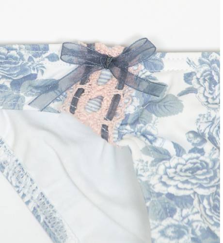 Culetín estampado tonos azules | Aiana Larocca