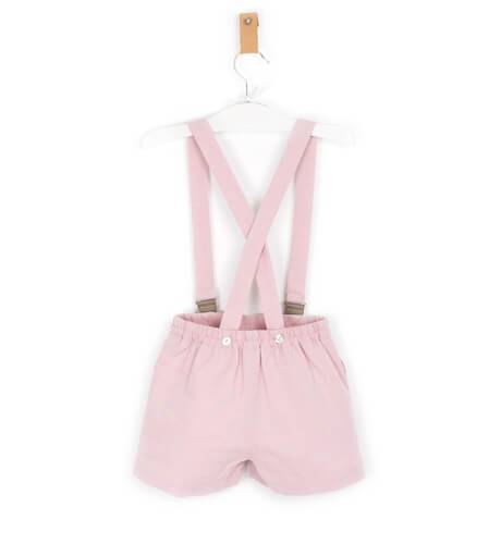 Pantalón tirantes villela rosa | Aiana Larocca