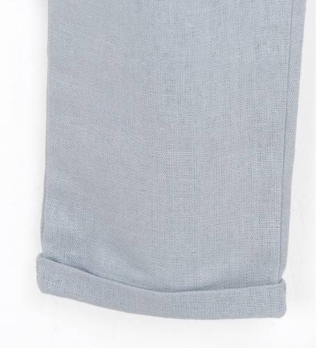 Pantalón niña gris con tirantes de Boometi | Aiana Larocca