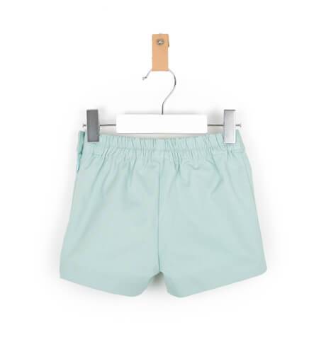 Pantalón niño corto verde empolvado de José Varón | Aiana Larocca