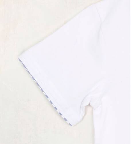 Camiseta detalle vichy | Aiana Larocca
