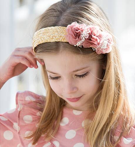 Diadema fibra natural canotier de Siena | Aiana Larocca