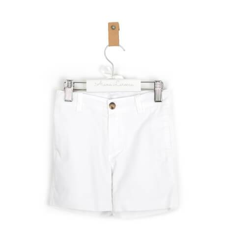 Pantalón corto niño blanco | Aiana Larocca