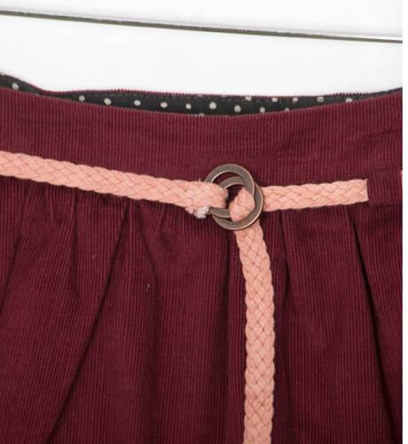 Falda micropana granate de Carrément Beau | Aiana Larocca