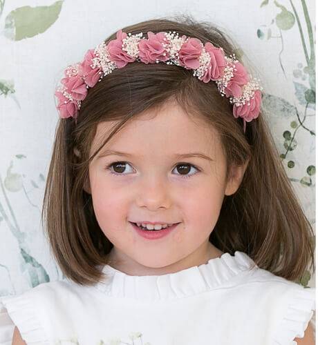 DIADEMA flores ROSA Siena | Aiana Larocca