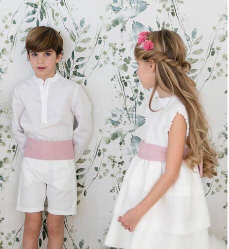 Pantalón niño ceremonia crudo | Aiana Larocca