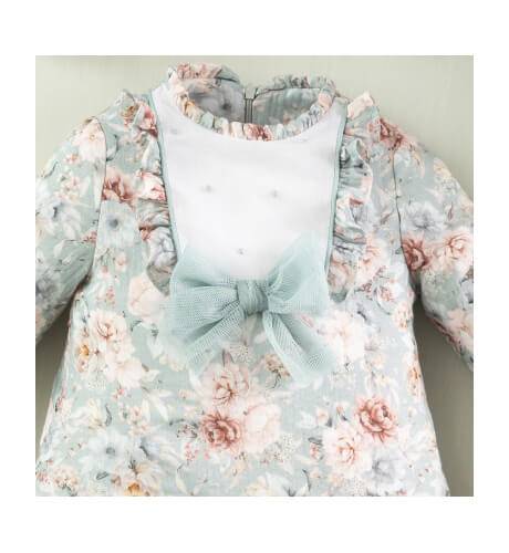 Vestido niña evasé estampado floral de Basmartí | Aiana Larocca
