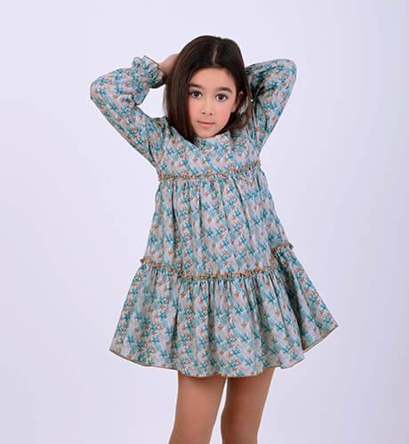 Vestido niña estampado floral de Nekenia | Aiana Larocca