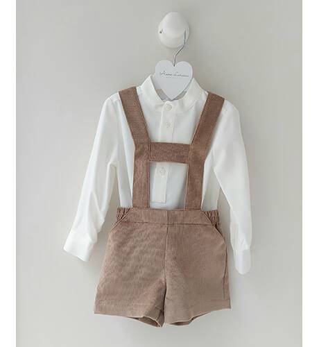 Pantalón Tirantes Martín micropana camel | Aiana Larocca