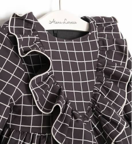 Vestido a cuadros gris de Eve Children | Aiana Larocca