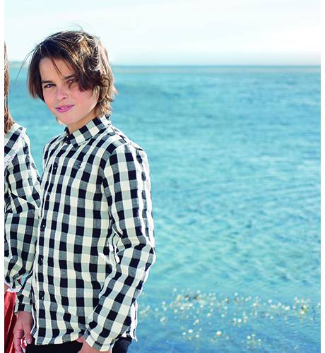 Camisa niño cuadros negros de Eve Children | Aiana Larocca