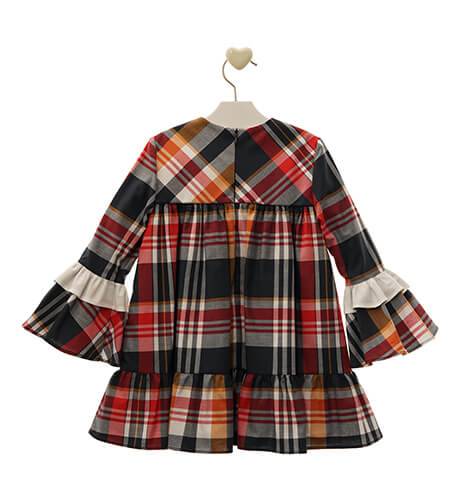 Vestido niña a cuadros escoceses de Marta y Paula | Aiana Larocca