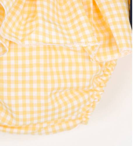 Braguita vichy amarillo lazo marino de Baby Yiro | Aiana Larocca