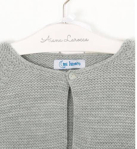 Chaqueta de punto gris | Aiana Larocca