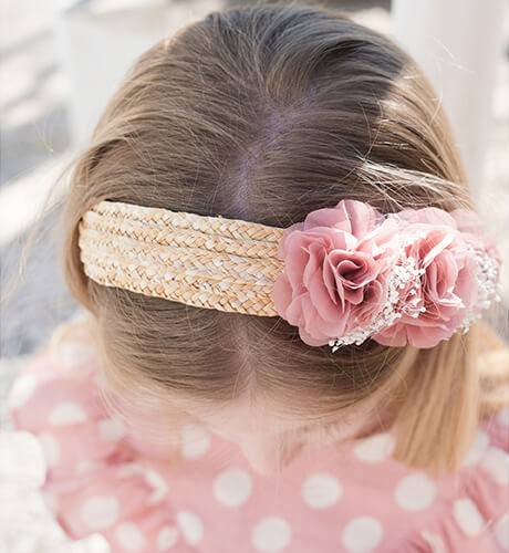 Diadema fibra natural canotier de Siena | Aiana Larocca