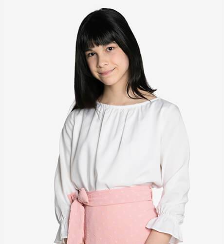 Blusa niña Giulia manga francesa  | Aiana Larocca