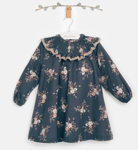 Vestido niña estampado Petrol de Eve Children | Aiana Larocca
