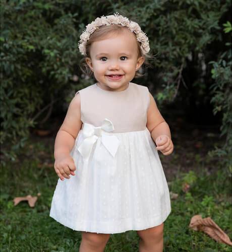 Vestido bebé Alice &amp; cuerpo avellana | Aiana Larocca