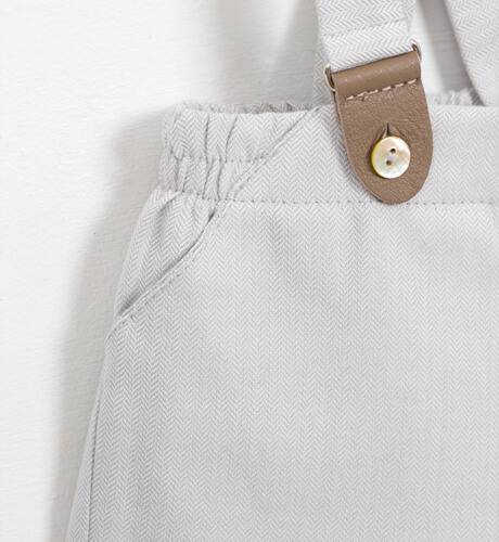 Pantalón tirantes niño villela gris | Aiana Larocca