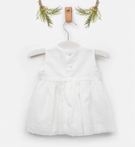 Vestido bebé Alice crudo | Aiana Larocca