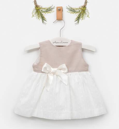 Vestido bebé Alice &amp; cuerpo avellana | Aiana Larocca