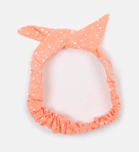 Turbante bandana coral estrellas de Ancar | Aiana Larocca