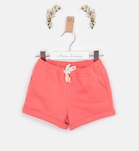 Conjunto bebé niña sudadera a rayas coral y pantalón de Coco Acqua | Aiana Larocca