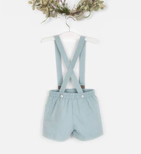 Pantalón tirantes villela verde | Aiana Larocca