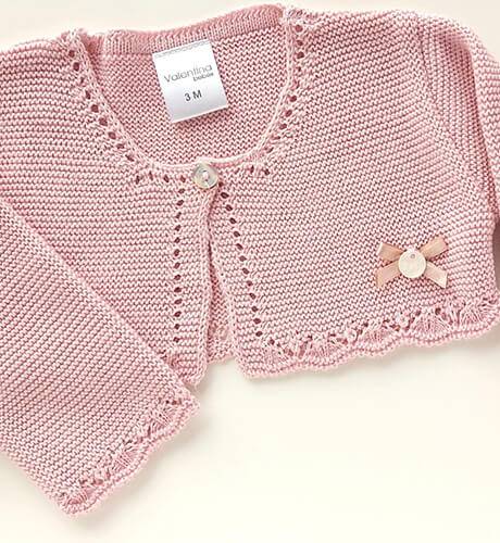 Bolero ROSA empolvado de Valentina bebés | Aiana Larocca
