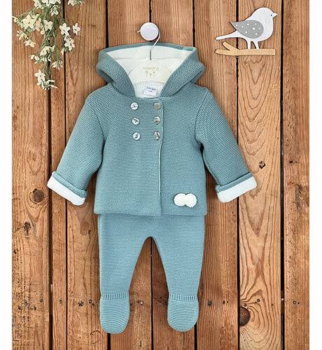 Conjunto bebé San Francisco VERDE de Valentina Bebés | Aiana Larocca