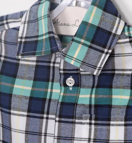 Camisa niño cuadro escocés | Aiana Larocca