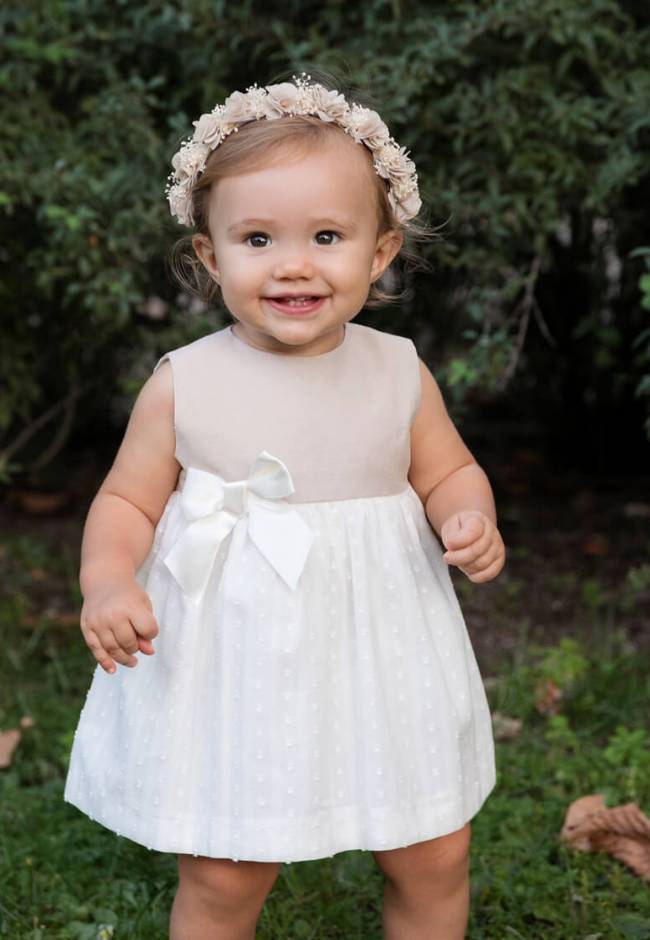 Vestido bebé Alice avellana | Aiana Larocca